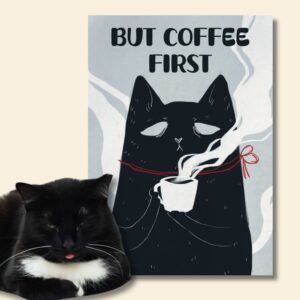 BUT COFFEE FIRST plakat