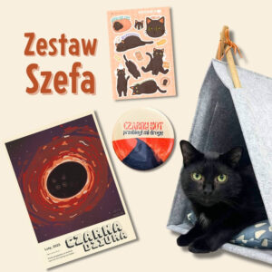 Zestaw Szefa - czarne kotki na szczęście